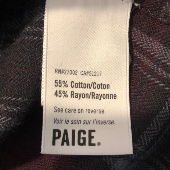 Paige Purple Flannel Shirt w/ Embellishments - Picture 7 of 9